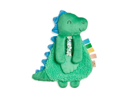 Plush Lovey with Silicone Teether - James the Dino