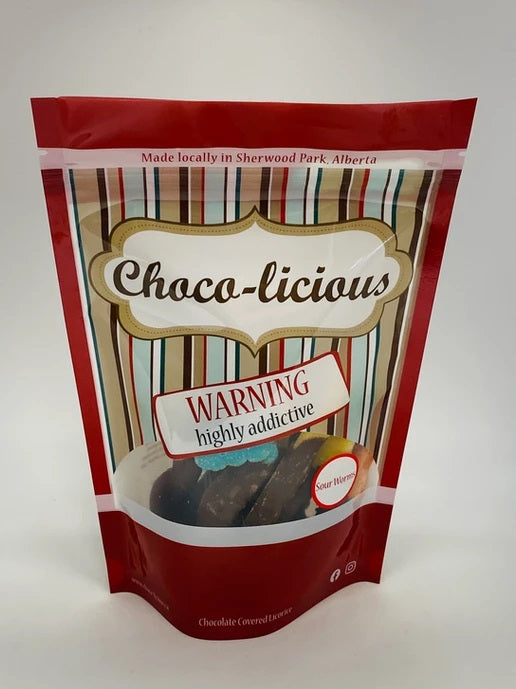 Chocolate Covered Sour Worms