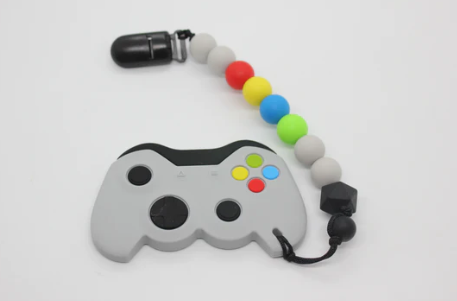 Game Controller Teether with Clip