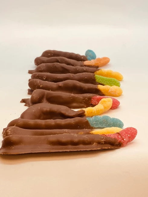 Chocolate Covered Sour Worms
