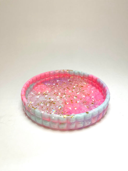 Resin Trinket Tray - Circle (Various Colours)