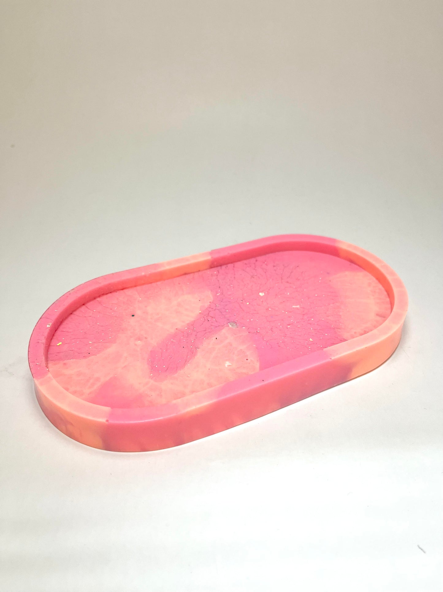 Resin Trinket Tray - Oval (Various Colours)