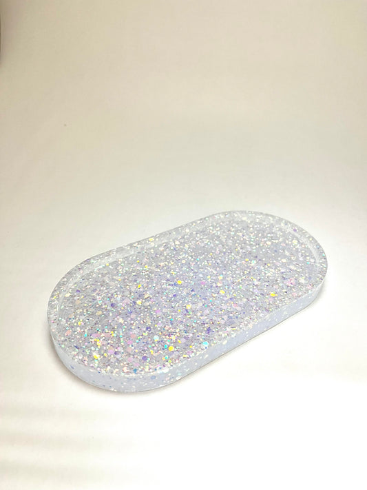 Resin Trinket Tray - Oval (Various Colours)